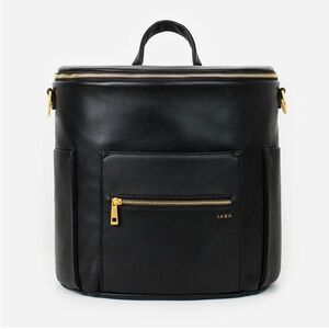 FAWN Design The Original Diaper Bag - Black Backpack Messenger Bag